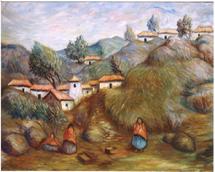 Hugo Lecaros oil painting