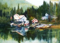 Linda Fullmer paints Alaska