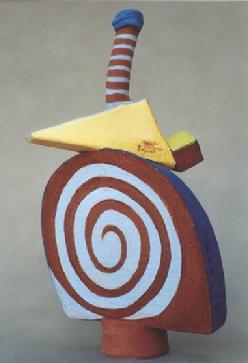 abstract ceramic sculpture