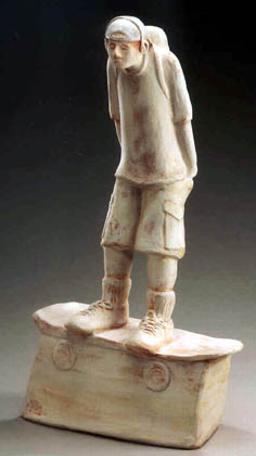 skateboarder sculpture by Janet Fullmer Bajorek