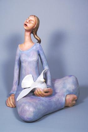 Seated Woman Sculpture