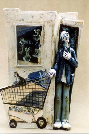 Homeless sculpture by Janet Bajorek