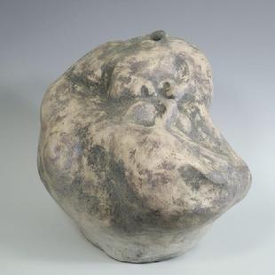 ceramic sculpture of mother and child