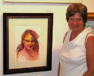 "Yarkand Girl", watercolor, 16" x 20", Second Prize, Portrait Category, Mid Valley Arts League 2006