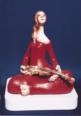 Girl with Violin sculpture by Janet Bajorek