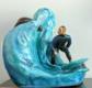 Ceramic Sculpture of Surfer by Janet Bajorek